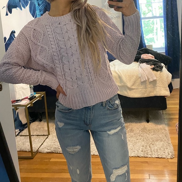 Garage Sweaters - SOLD Purple Garage Knit Sweater